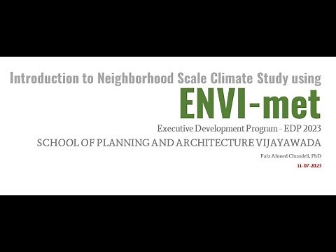 Envi-MET 5.5.1 - 2023 - Tutorial