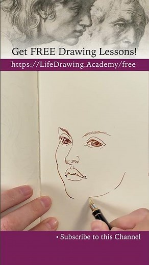 How to Sketch a Portrait in Pen and Ink - Art Skills Training