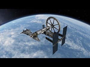 Epic rotating space station in KSP