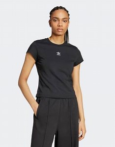 adidas Originals Essentials slim fit T-shirt in black | ASOS