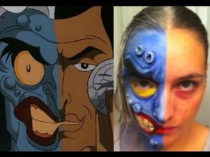 Speed Make-Up Tutorial: Classic Two-Face from Batman the Animated Series