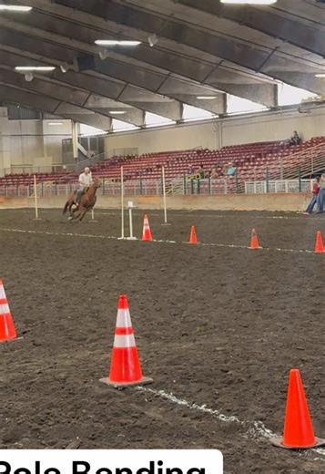 Ben’s pole bending run from PNW Omoksee. Cask took care of him. He did great, even with the hit pole. #omoksee #polebending #horses