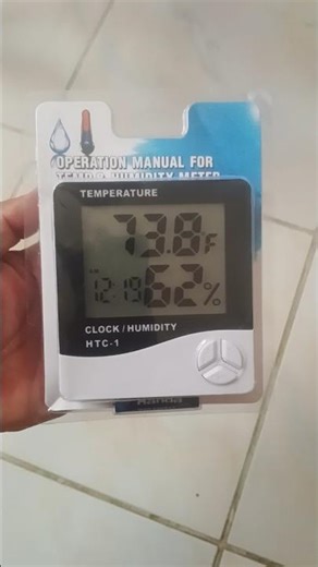HTC 1 - Clock,.Temperature & Humidity meter 🔥 💦 #htc1 #meter