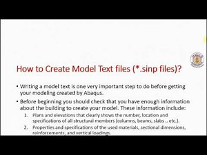 Building Creating in ABAQUS