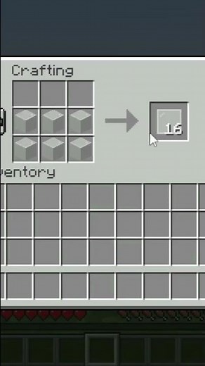 MINECRAFT - HOW TO CRAFT WHITE STAINED GLASS PANE #shorts