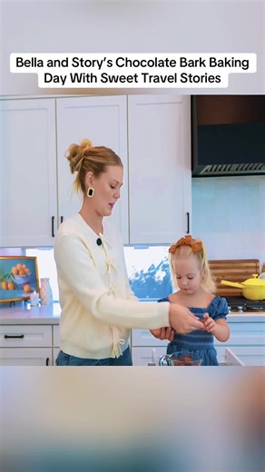 Chocolate Bark Baking with Bella and Story