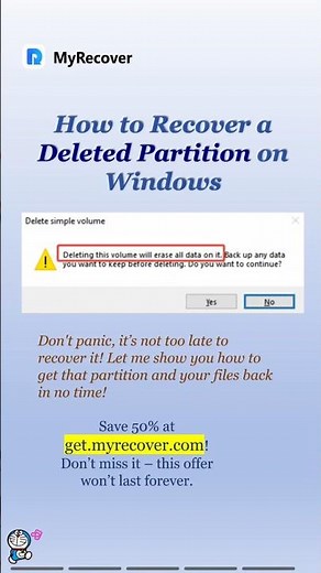 Partition Deleted by Mistake? 🚀 Follow These Steps to Get It Back! #datarecovery #partition