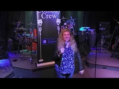 Kate Brindle performs stand up comedy at Action Detroit