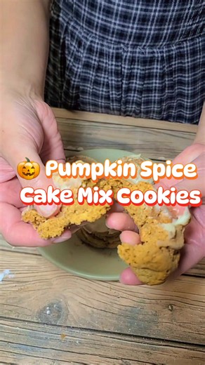 🎃 Pumpkin Spice Cake Mix Cookies Ingredients For the cookies: 1 box yellow cake mix 1 tsp nutmeg 1 tsp ground cloves 1 tsp cinnamon 2 tsp pumpkin spice 1 can pumpkin purée (not pumpkin pie filling) For the cream cheese frosting: 1 (8 oz) block cream cheese, softened 2 cups powdered sugar Vanilla extract, measured with your heart ❤️ Instructions Preheat the oven to 350°F. In a large mixing bowl, combine the yellow cake mix, nutmeg, cloves, cinnamon, pumpkin spice, and pumpkin purée. Mix until al