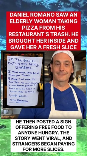 Pizza Shop Owner Sees Elderly Woman Eating From His Trash — What He Did Next Went Viral 🍕❤️