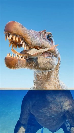 [Piscivorous] Spinosaurus hunted in the water.
