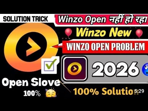 Winzo New Update 2026 ! Winzo App Open Problem! Winzo App kab chalu hoga