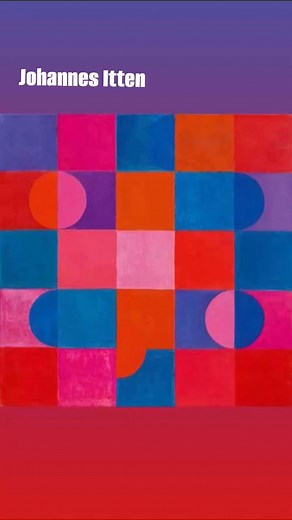 Johannes Itten (1888–1967) was a Swiss painter, designer, and teacher, best known for his contributions to color theory and the Bauhaus school. His main features include: 1. Color Theory – Itten developed a systematic approach to color, including the 12-hue color wheel and the concept of subjective color perception. His book The Art of Color (1961) remains influential. 2. Seven Color Contrasts – He identified key contrasts in color, such as contrast of hue, light-dark, cold-warm, complementary,