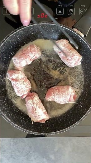 Pan-fried veal rolls