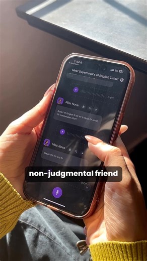 With **Supernova AI** you can instantly clear your doubts and improve you English in your native language! Try our **24/7 AI English Teacher** today! 🎉 Unlimited Interactive Activities 👩‍🏫 A Personal Tutor to Monitor Your Progress 🇮🇳 Native Language Support | Supernova Spoken English