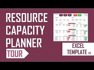 Resource Capacity Planner - Excel Template - v3 - Tour