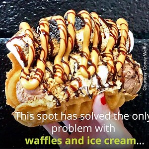 80K views · 774 reactions | The Coney Waffle from Coney Waffle puts traditional boardwalk waffles and ice cream to shame. | NJ.com | Facebook
