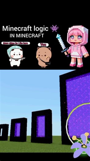 I will show you 🔮 Minecraft logic 🚀#cutieepie