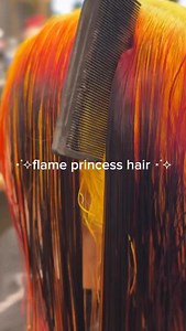 Flame Princess hair art ⋆｡°✩ by @glitterbymaddy | Lunar Tides Hair