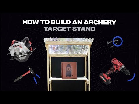 How to Build An Archery Target Stand /// BEST STAND WITH BACKDROP FOR ARCHERY RANGE///