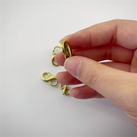 8-word Double Spring Clasp Diy Key Chain Necklace Ending Connection Clasp Lobster Clasp - Etsy