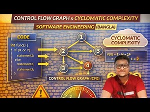 CONTROL FLOW GRAPH & CYCLOMATIC COMPLEXITY | SOFTWARE ENGINEERING (BANGLA)