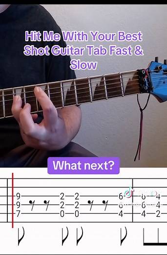 Hit Me With Your Best Shot Guitar Lesson Tutorial