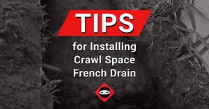 Installing Crawl Space French Drain Tips | Crawl Space Waterproofing