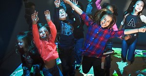 8.6M views · 384 reactions | BEAM up your business! ❇️ Turns your floor into an exciting playground ❇️ Hundreds of high-quality games ❇️ Mounts overhead, no cleaning or fuss | Beam by EyeClick | Facebook