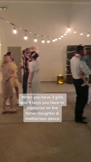 …everyone gets a turn to twirl or be twirled #fatherdaughter #motherson #bigfamily #dancing #wedding