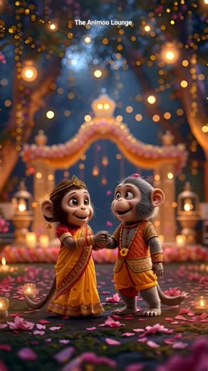 This Indian Animal Wedding is Too Cute To Handle! 🐘💖 #shorts #cuteanimals