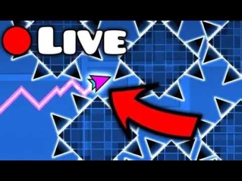 DOING WAVE CHALLANGES IN GEO DASH! (🔴LIVE)