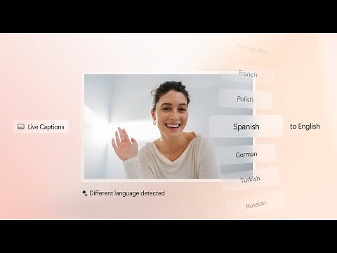 【Surface Copilot+ PC】語言隔閡再也不是問題 - Live Caption 功能即時提供翻譯字幕