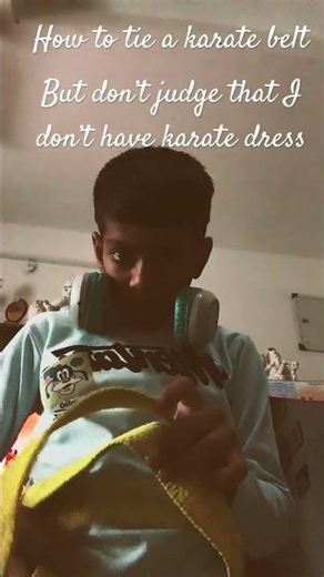 How to tie a karate belt