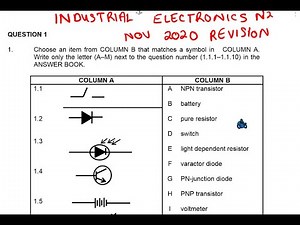 INDUSTRIAL ELECTRONICS N2 PAST PAPERS AND MEMO NOVEMBER 2020 @mathszoneafricanmotives