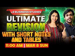 Plus Two Public Exam | Business Studies | Ultimate Revision With Short Notes | Exam Winner