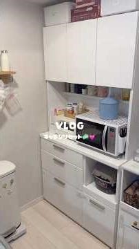【vlog】食器棚のお掃除🧼💓ニトリ用品多め。キッチンリセット #shorts