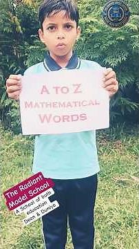 A to Z Mathematical words | Maths Activity | Friday | School Activity