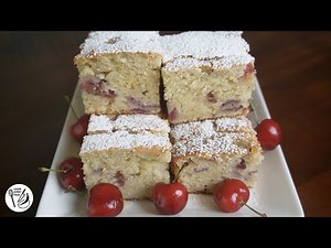 How to make a moist and delicious cherry cake using fresh cherries