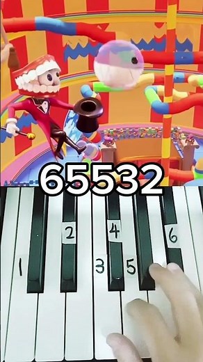 The Amazing Digital Circus Theme Piano Tutorial 🎹.#shorts