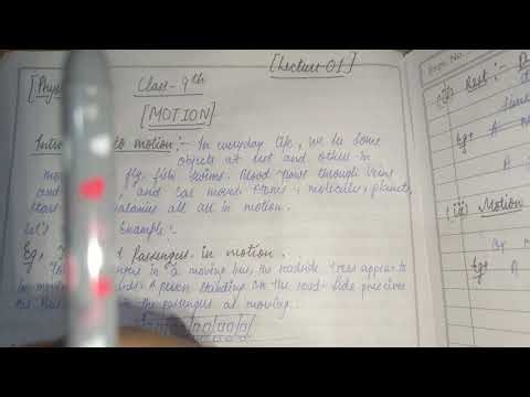Class9th Physics | Introduction to Motion | Lecture1Easy Notes + Easy Explanation By siddharth kumar
