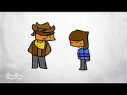 Frisk meet Clover ( in undertale yellow )