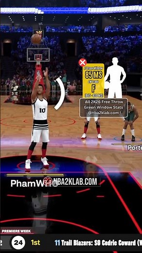 2KLab Jumpshot Free Throw Green Windows on 2K26