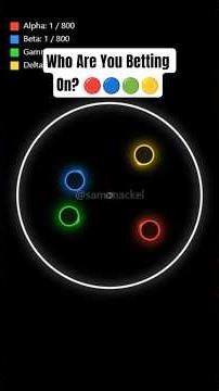 Oddly Satisfying Physics: Watch Until One Color Wins! 🤤 #simulation #animation #masteringdiscipline