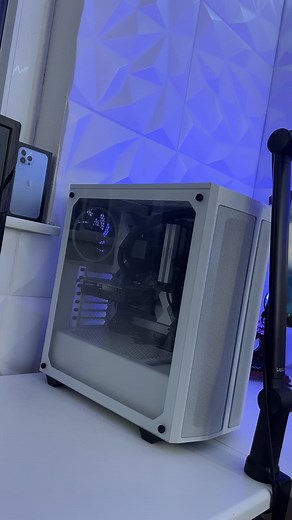 High-Tech Computer Setup Showcase with Windows 11