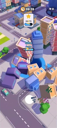 Hole.io Crazy Gameplay 🔥 Biggest Hole Ever! 😱 #shorts