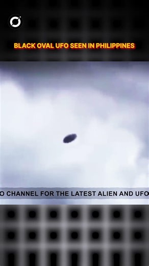 Black Oval UFO Caught On Camera Over In The Philippines #shortsfeed #alien #phillipines