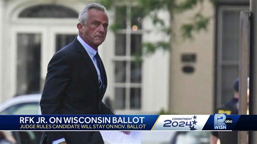 Dane County judge keeps RFK Jr. on Wisconsin's presidential ballot in November