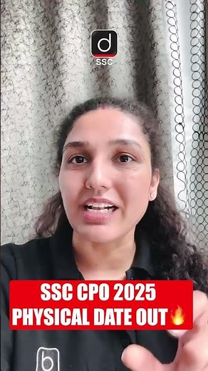 🚨 SSC CPO 2025 Physical Date OUT 🔥 | PET/PST Date Released | Official Update #SSCCPO2025 #SSCCPO