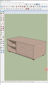 ✅Credenza with dots pattern tutorial sketchup #youtubeshorts #new #sketchup #viralvideo #trending